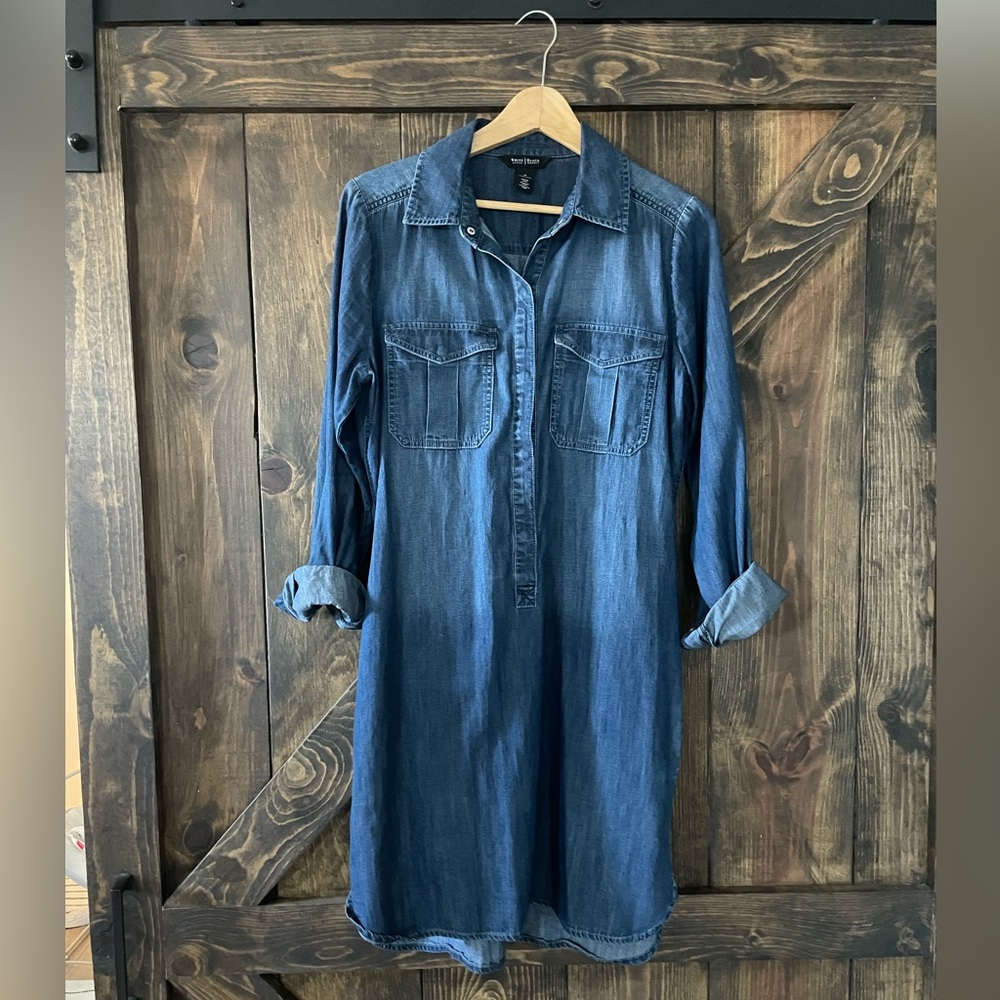 White House Black Market Denim Dress